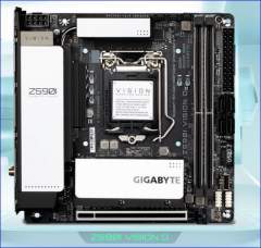 GIGABYTE Z590I VISION D MB, 1200, 2xDDR4, 4xSATA, 1xM.2, USB3.2 Gen2, MINI ITX, 3YR